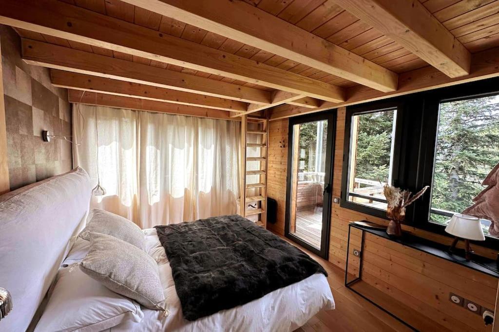Chalet D'Architecte Avec Vue Panoramique Allos Exterior foto