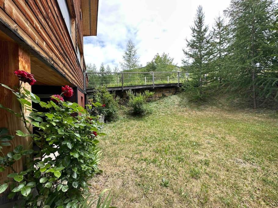 Chalet D'Architecte Avec Vue Panoramique Allos Exterior foto