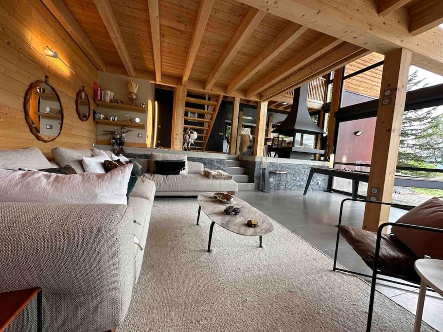 Chalet D'Architecte Avec Vue Panoramique Allos Exterior foto