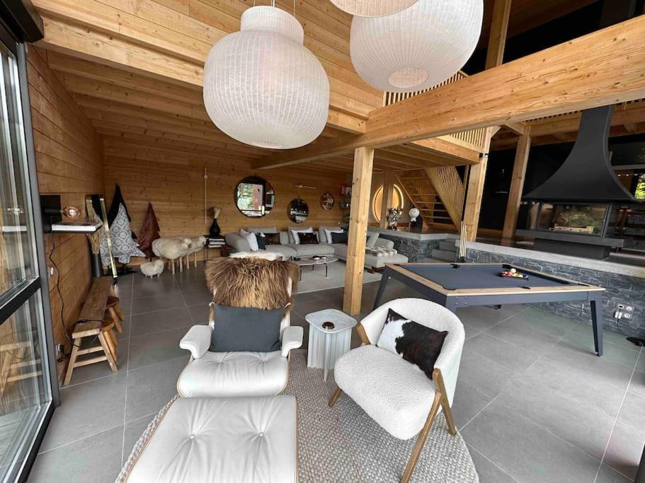 Chalet D'Architecte Avec Vue Panoramique Allos Exterior foto
